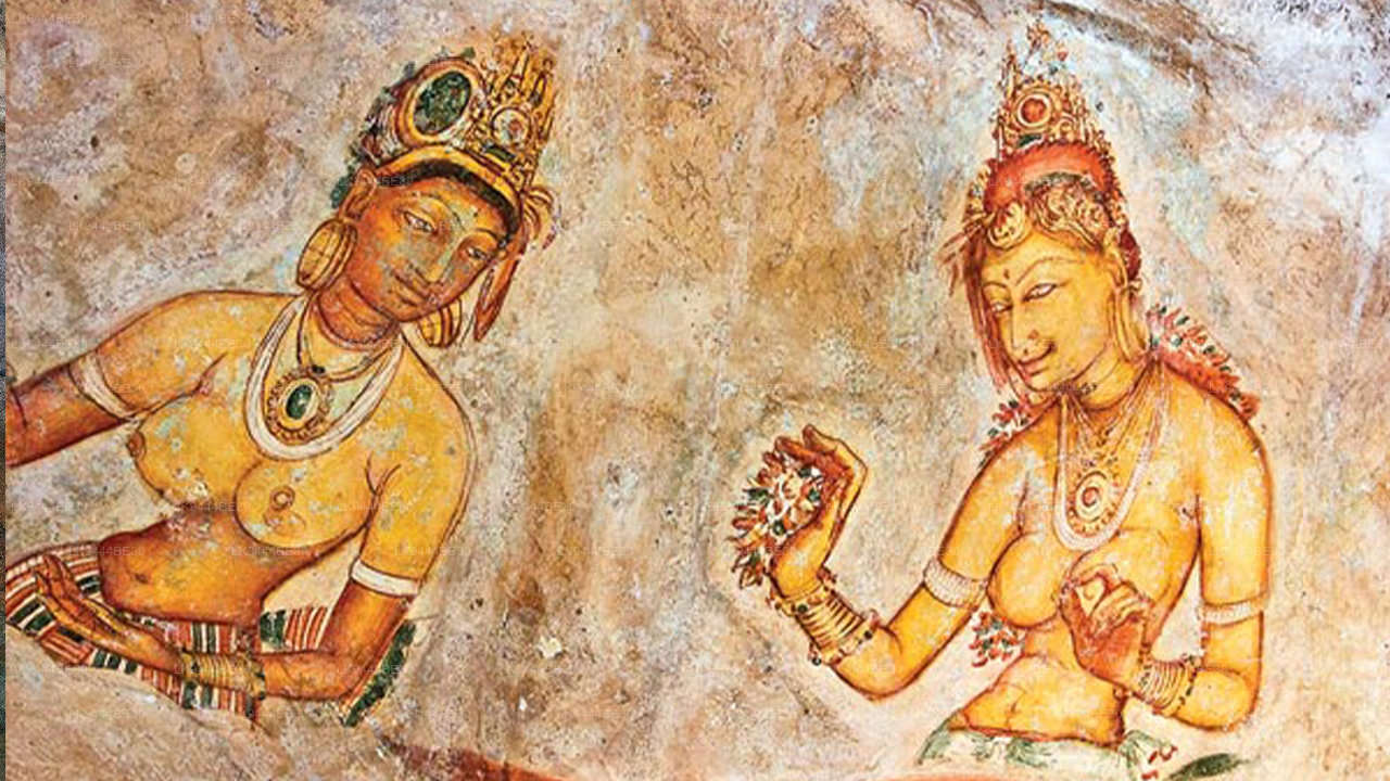 Wall painting in Sigiriya